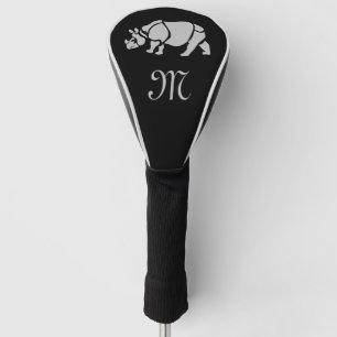 Great Indian Rhinoceros The Unicorn Rhino Monogram Golf Headcover