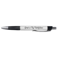 Great is Thaithfulness Ink Pen Script