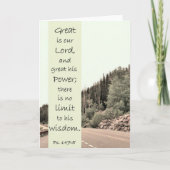 Great is the Lord - Scripture Card Karte (Vorderseite)