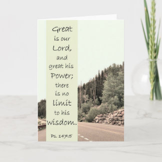 Great is the Lord - Scripture Card Karte