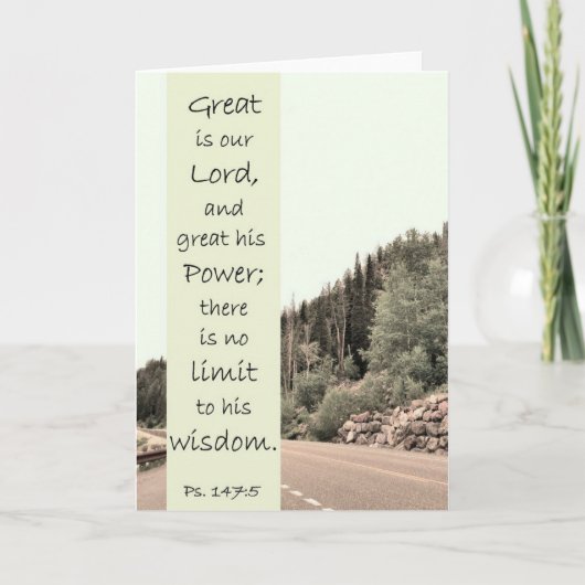 Great is the Lord - Scripture Card Karte (Vorderseite)