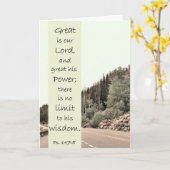 Great is the Lord - Scripture Card Karte (Gelbe Blume)