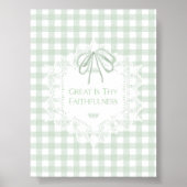 Great is Your Faithfulness Hymn Wall Art Poster (Vorne)