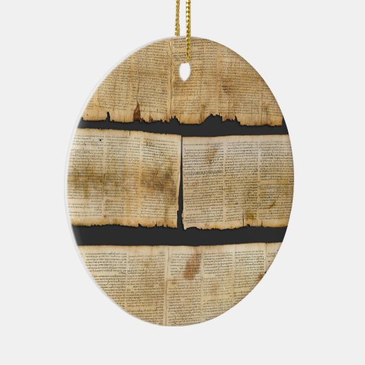 Great Isaiah Scroll Dead Sea Scrolls 1QIsaa Keramik Ornament (Rechts)