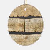 Great Isaiah Scroll Dead Sea Scrolls 1QIsaa Keramik Ornament (Links)