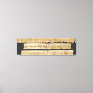 Great Isaiah Scroll Dead Sea Scrolls 1QIsaa Leinwanddruck