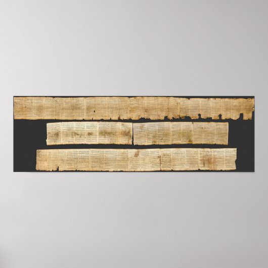Great Isaiah Scroll Dead Sea Scrolls 1QIsaa Poster (Vorne)