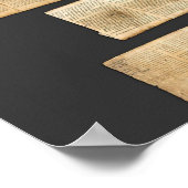 Great Isaiah Scroll Dead Sea Scrolls 1QIsaa Poster (Ecke)