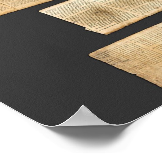 Great Isaiah Scroll Dead Sea Scrolls 1QIsaa Poster (Ecke)
