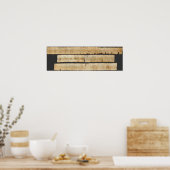 Great Isaiah Scroll Dead Sea Scrolls 1QIsaa Poster (Küche)