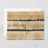 Great Isaiah Scroll Dead Sea Scrolls 1QIsaa Postkarte (Vorne/Hinten)