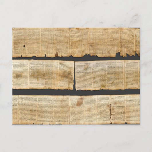 Great Isaiah Scroll Dead Sea Scrolls 1QIsaa Postkarte (Vorderseite)