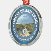 Great Island Trail (rd) Ornament Aus Metall (Links)