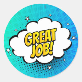 Great Job Comic Book Pop Art Sticker