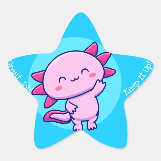 Great Job Kawaii Star Sticker (Vorderseite)