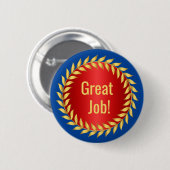 Great Job Motivierend Award Button (Vorne & Hinten)