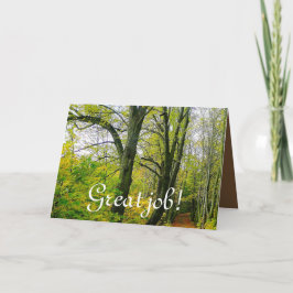 Great Job Personalize Fall Leaf Destiny Destiny's Dankeskarte