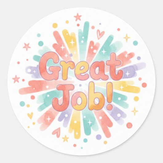 Great Job! Sheet of stickers (Vorderseite)