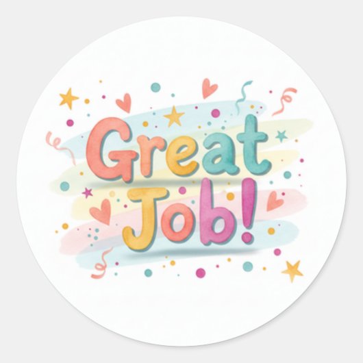 Great Job! Sheet of stickers (Vorderseite)