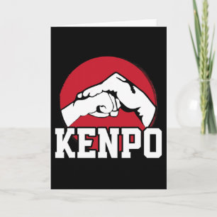 Great Kenpo Karate Fist Design japanische Martial Karte