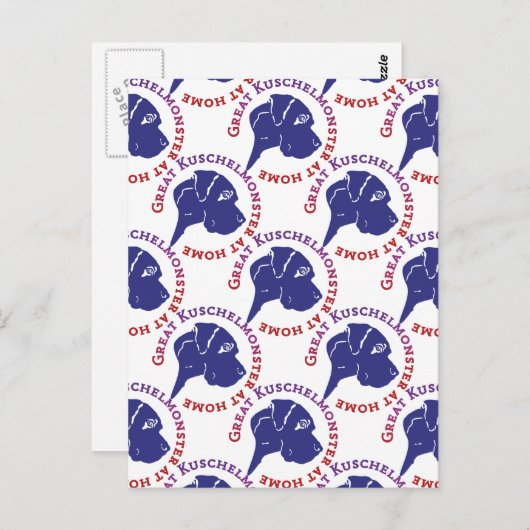 Great Kuschelmonster Postkarte (Vorne/Hinten)