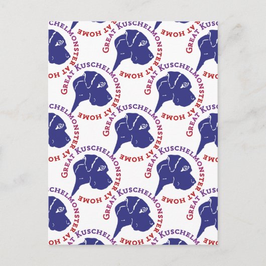 Great Kuschelmonster Postkarte (Vorderseite)