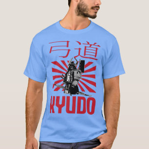 Great Kyudo Samurai Design Japanische Flaggenarchi T-Shirt