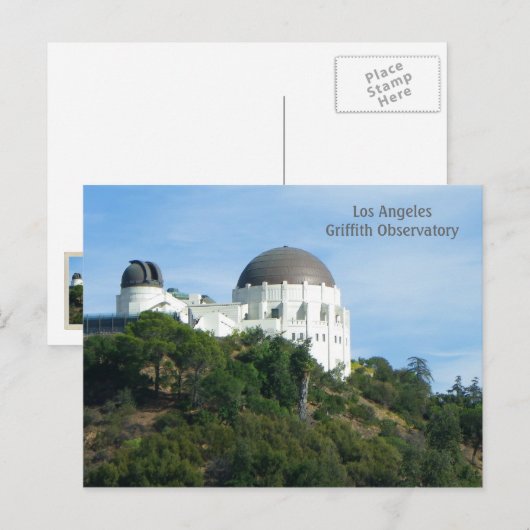 Great LA Griffith Observatory Postcard! Postkarte (Vorne/Hinten)
