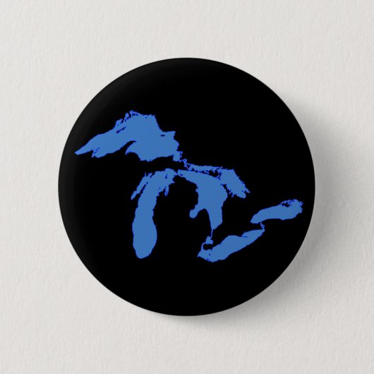 Great Lakes allein - runder Knopf Button (Vorderseite)