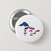 Great Lakes amerikanische Flagge Button (Vorne & Hinten)