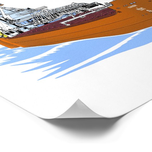 Great Lakes Barge Pathfinder and tug Dorothy Ann Poster (Ecke)