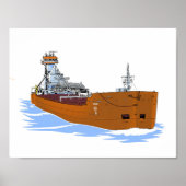 Great Lakes Barge Pathfinder and tug Dorothy Ann Poster (Vorne)