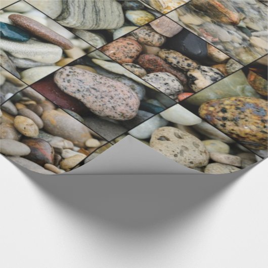 Great Lakes Beach Stones Geschenkpapier (Ecke)