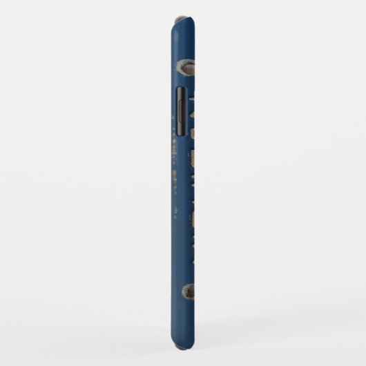 Great Lakes blauer Michigan Case-Mate iPhone Hülle (Hinten/Rechts)