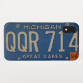 Great Lakes blauer Michigan Case-Mate iPhone Hülle (Rückseite (Horizontal))