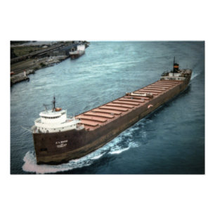 Great Lakes-Dampfer J.L. Mauthe Fotodruck