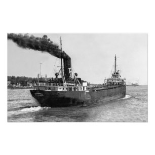 Great Lakes-Dampfer Prindoc (Heck) Fotodruck