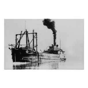 Great Lakes-Dampfer Sandboot C.W. Caldwell  Fotodruck