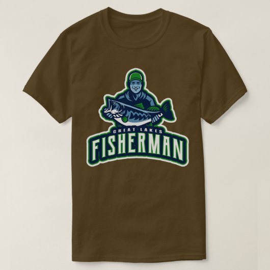 Great Lakes Fisherman Michigan T-Shirt (Design vorne)