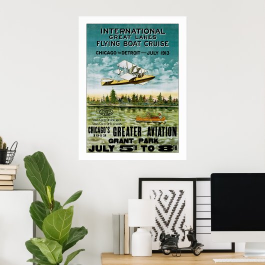 Great Lakes Flying Boat Poster (Heimbüro)