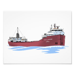 Great Lakes Frachter Charles L. Hutchinson Fotodruck
