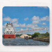 Great Lakes Frachter entlädt Stein Mousepad (Vorne)