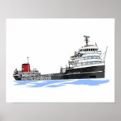 Great Lakes Fraighter Tom M. Girdler Republik Poster (Vorne)