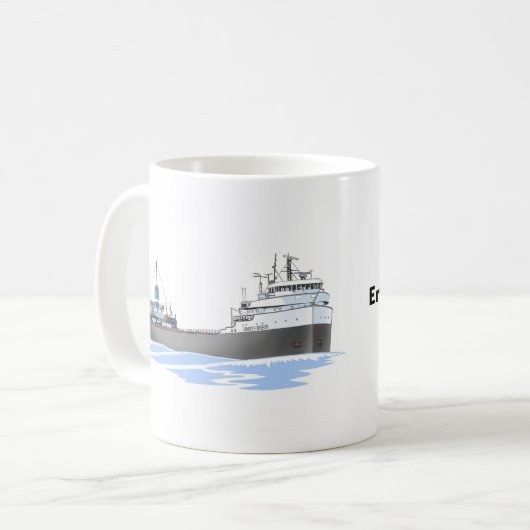 Great Lakes Freighter Ernest R. Breech Kaffeetasse (Vorderseite Links)