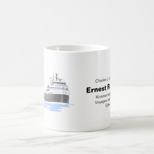 Great Lakes Freighter Ernest R. Breech Kaffeetasse (Mittel)