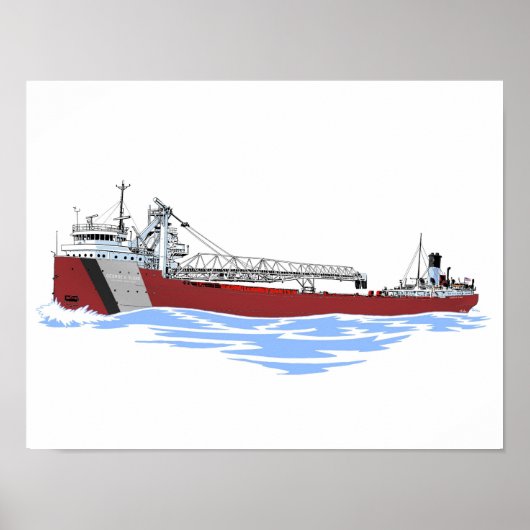 Great Lakes Freighter George A. Sloan Key GLF Poster (Vorne)