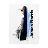 Great Lakes Freighter James Norris Magnet (Vertikal)