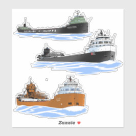 Great Lakes Freighter Kaye E. Barker History Set Aufkleber