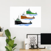 Great Lakes Freighter William P. Snyder Jr. Poster (Heimbüro)