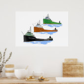 Great Lakes Freighter William P. Snyder Jr. Poster (Küche)